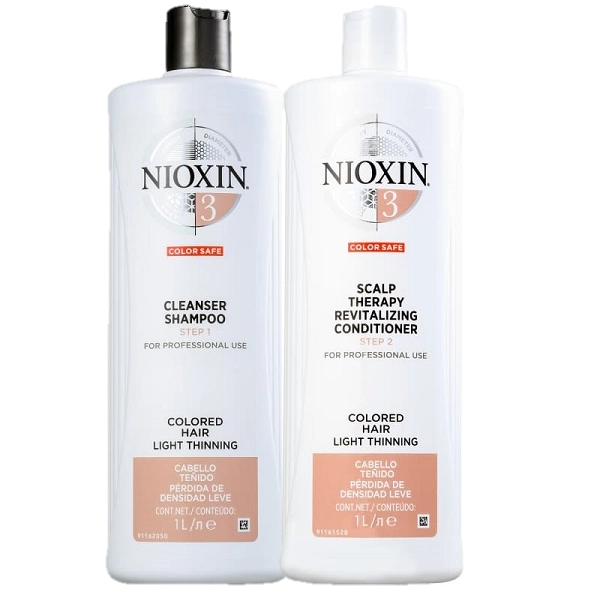 Nioxin Sistema 3 Cleanser Duo 1L 2 Produtos Produto: Nioxin Sistema 3 Cleanser Duo 1L 2 Produtos
