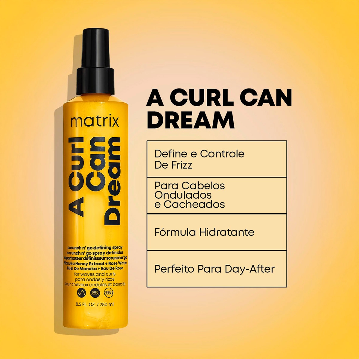 Produto: Modelador de Cachos A Curl Can Dream Matrix 250ml