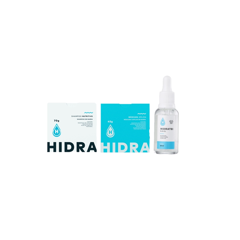 Kit Hidratei S.O.S Nutritivo Barra (3 produtos) Produto: Kit Hidratei S.O.S Nutritivo Barra (3 produtos)