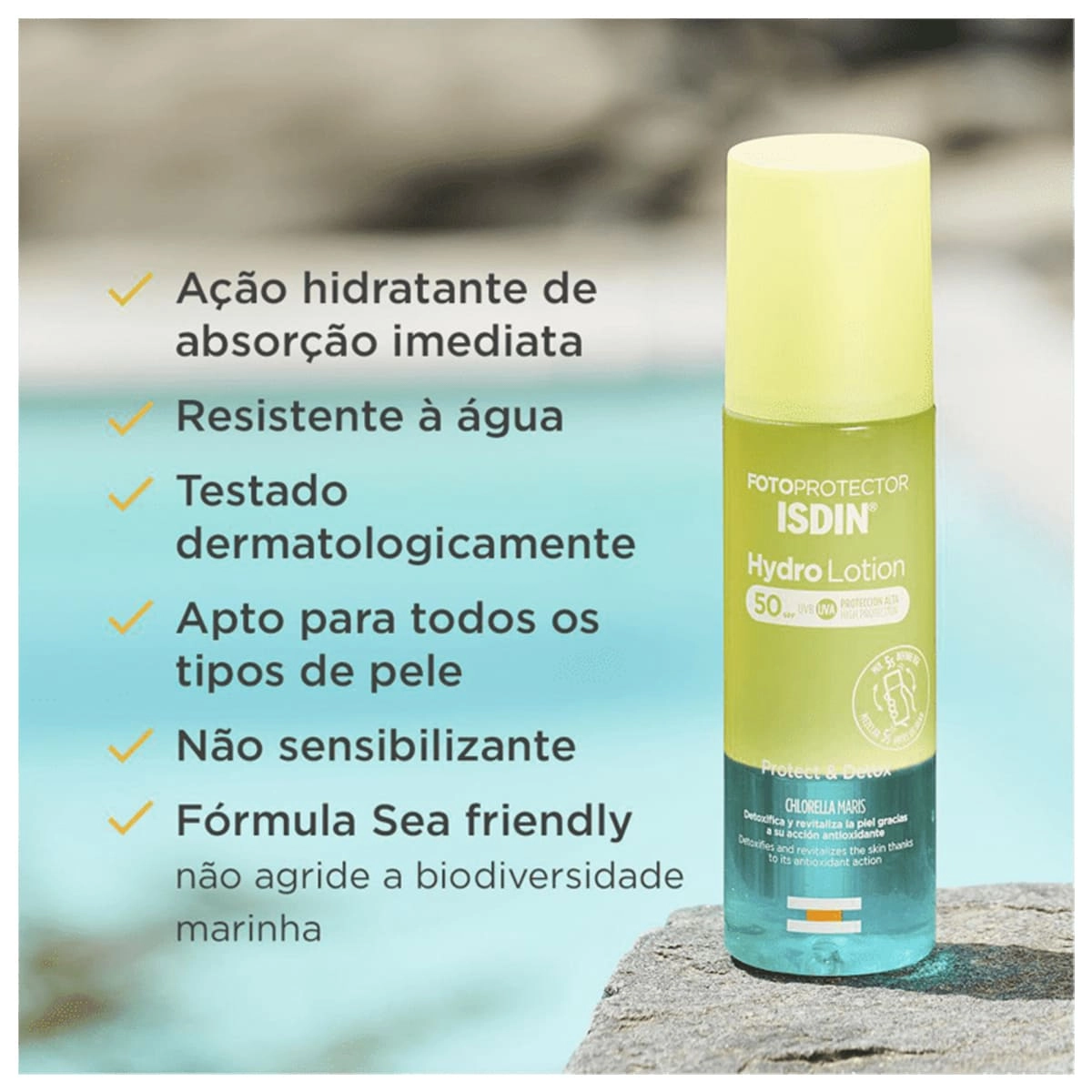 Produto: Protetor Solar Corporal Hydrolotion Fps 50 Isdin 200ml