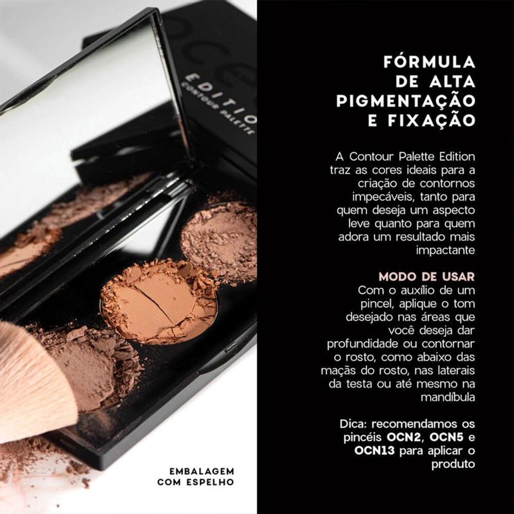 Produto: Kit Océane Edition Paleta Hightlight + Caneta Line My Eyes e Sombra Glorious (3 produtos)