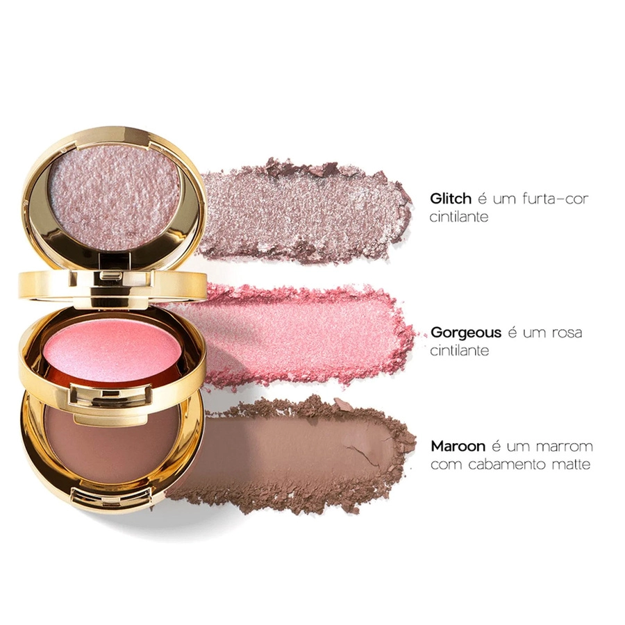 Produto: Paleta de Sombras Trio Dazzle Nádia Tambasco Océane 7,8g