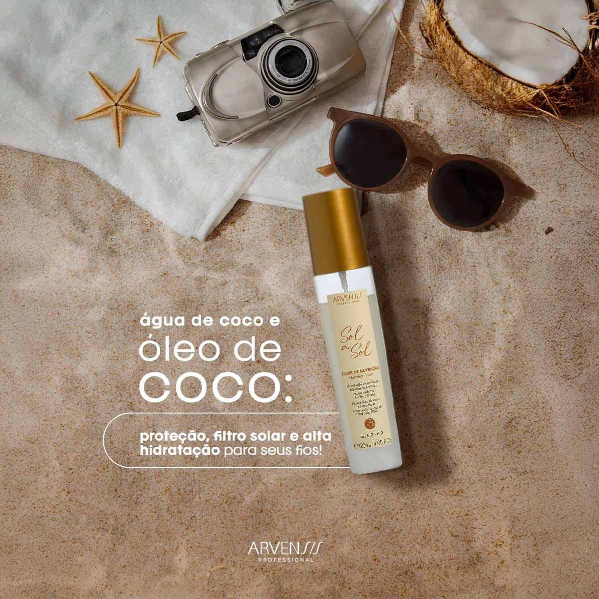 Produto: Elixir Bifásico Spray Finalizador Arvensis Sol a Sol 120ml
