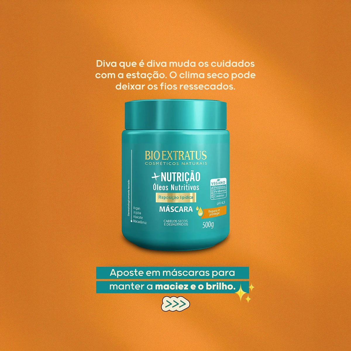 Produto: Máscara Capilar Bio Extratus Mais Nutrição 500g