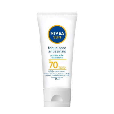 Produto: Nivea Sun Toque Seco Antissinais FPS 70 - Protetor Solar Facial 40ml