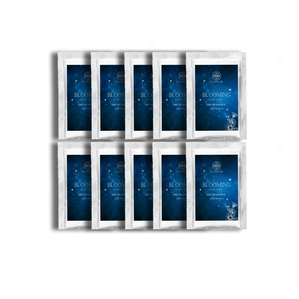 Kit Flora Vie Relaxante - Sal Relaxante 40g (10 unidades) Produto: Kit Flora Vie Relaxante - Sal Relaxante 40g (10 unidades)