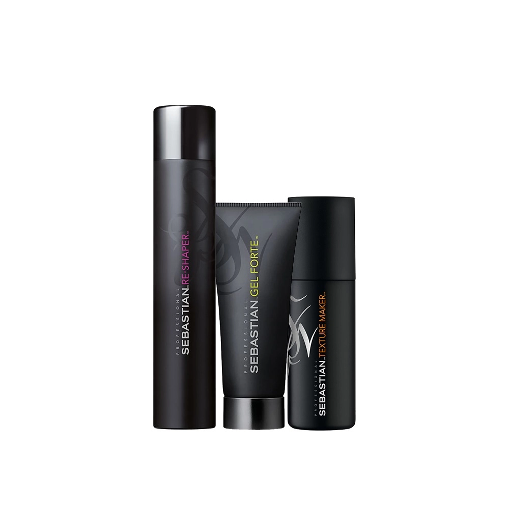Kit Sebastian Professional Form Texture Re-Shaper Fierce 3 Produtos 200ml 150ml 400ml Produto Kit Sebastian Professional Form Texture Re-Shaper Fierce 3 Produtos 200ml 150ml 400ml