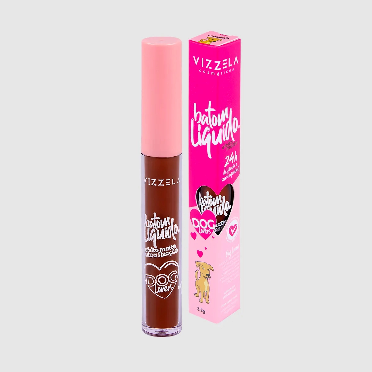 Produto: Batom Líquido Caramelo 20 Vizzela Dog Lovers 3,5g