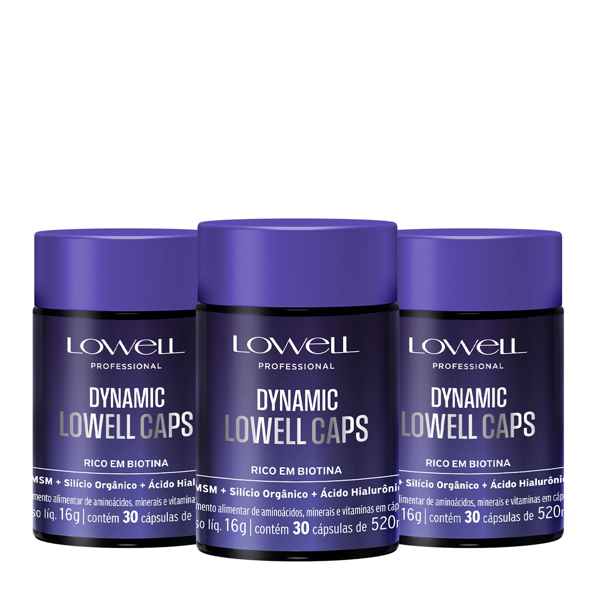 Produto: Kit Lowell Dynamic Suplemento Alimentar Caps Extra (3 unidades)