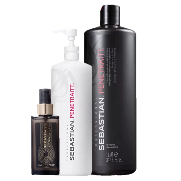 Produto: Kit Sebastian Penetraitt Shampoo 1L Mascara 500g e Dark Oil 95ml
