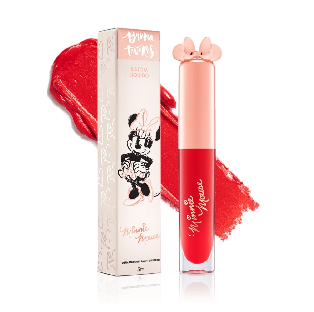 Produto: AINDA NAO TEMOS Bruna Tavares BT Minnie Mouse - Batom Líquido Bow-Tiful