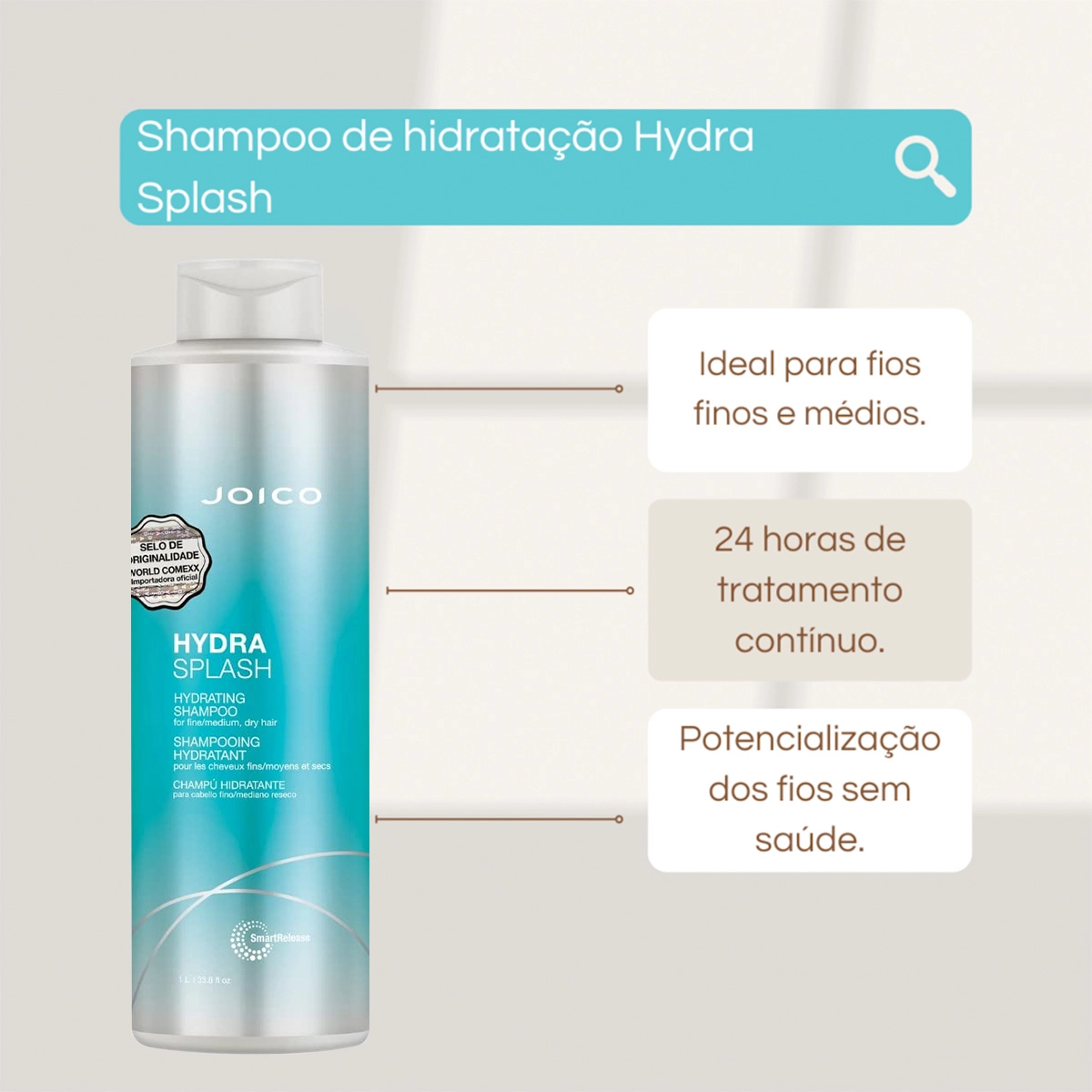 Produto: Kit Joico Hydra Splash Shampoo Máscara 150 (2 produtos)