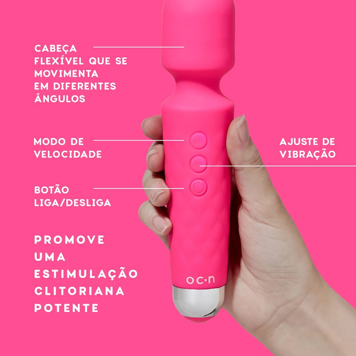 Produto Massageador Flutua Wizard Rosa Océane