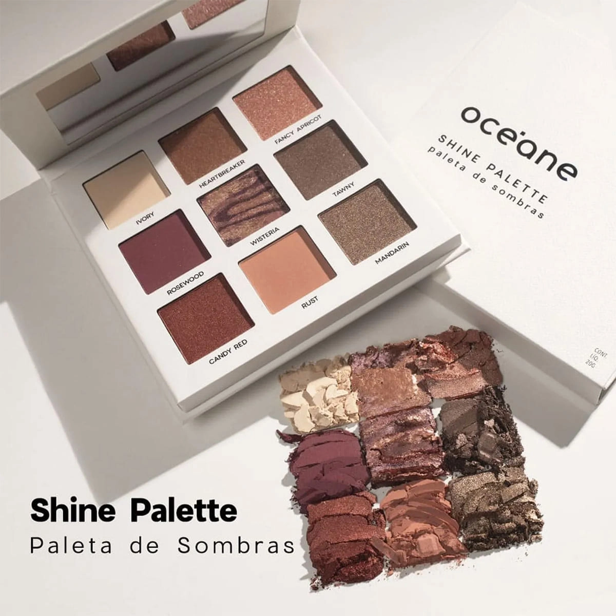 Produto: Paleta de Sombras Shine Palette Océane Limited Shine 20g