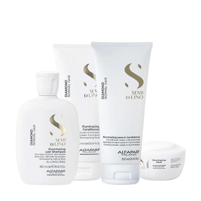 Produto: Kit Tratamento Capilar Alfaparf Semi Di Lino Diamond Illuminating 4 Produtos
