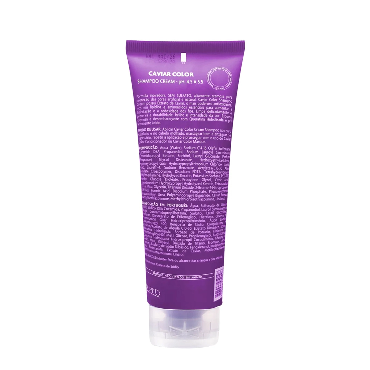 Produto: Shampoo Cream Caviar Color K.Pro Profissional 240ml
