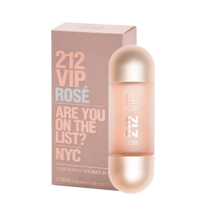 Produto: Carolina Herrera 212 VIP Rosé Hair Mist - Perfume para Cabelo 30ml