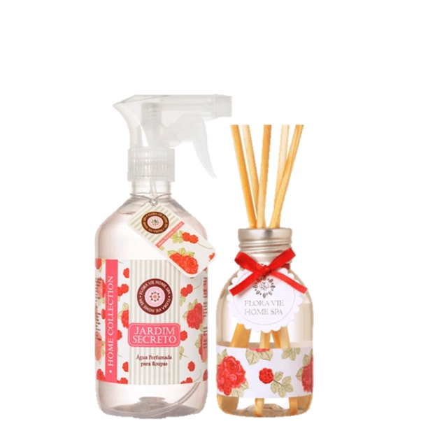 Agua Perfumada e Difusor de Aromas Kit Jardim Secreto 1 Flora Vie Produto: Agua Perfumada e Difusor de Aromas Kit Jardim Secreto 1 Flora Vie