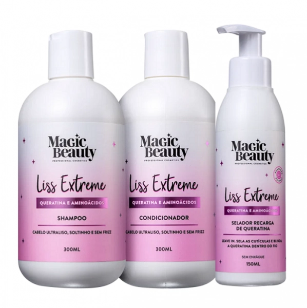 Produto: Magic Beauty Liss Extreme - Shampoo+Condicionador 300ml+Leave-in 150ml