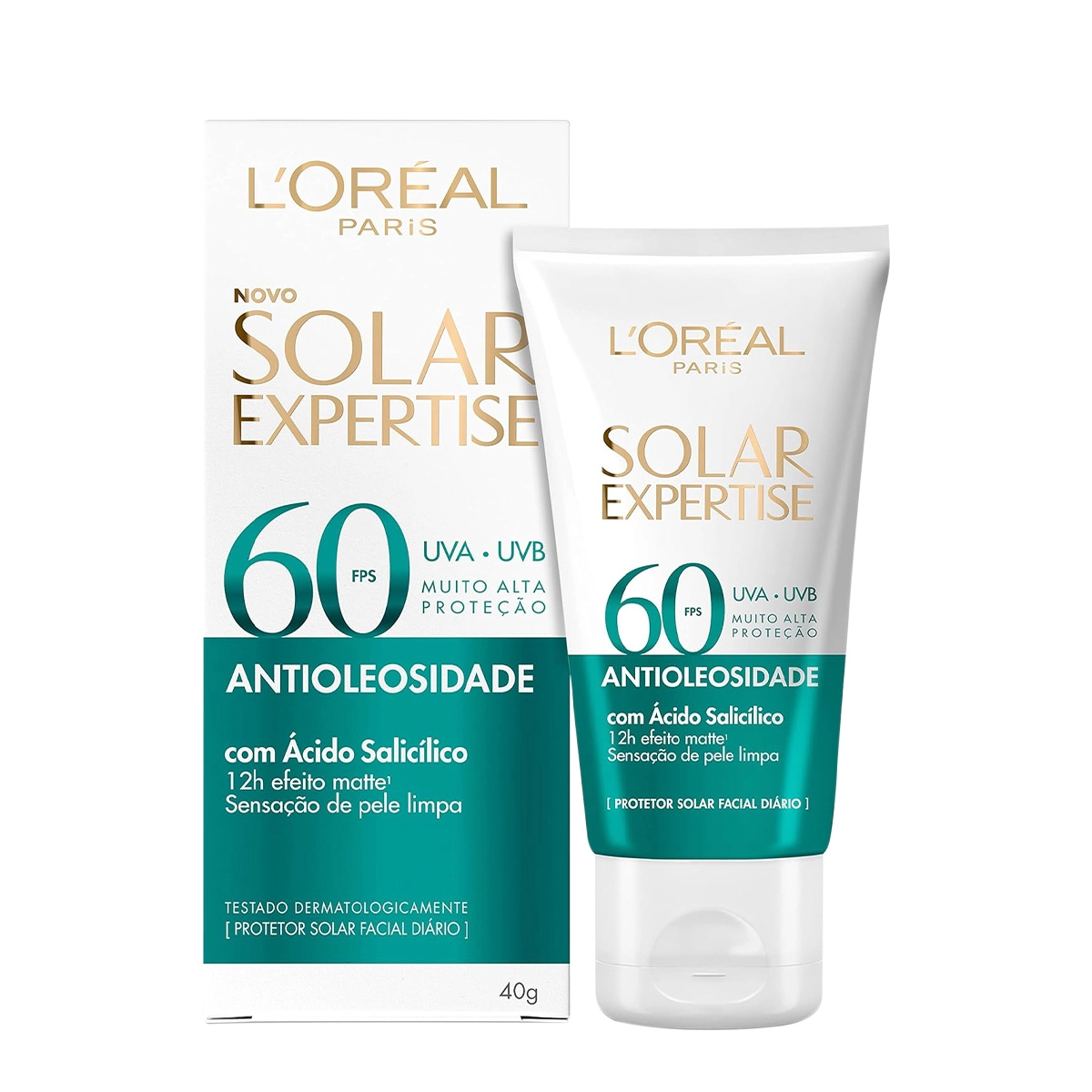 Produto: Protetor Solar Facial L'Oréal Paris Solar Expertise Antioleosidade FPS 60 40g