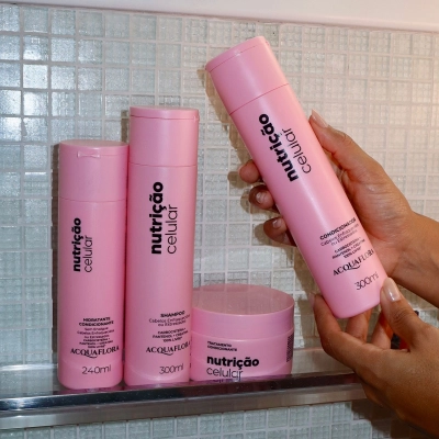 Produto Kit Shampoo e Condicionador Acquaflora Nutrição Celular 300ml