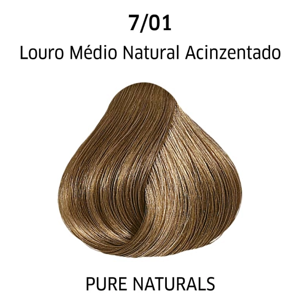 Coloração Permanente Louro Médio Natural Acinzentado 7.01 Wella Professionals Color Perfect 60g Produto Coloração Permanente Louro Médio Natural Acinzentado 7.01 Wella Professionals Color Perfect 60g