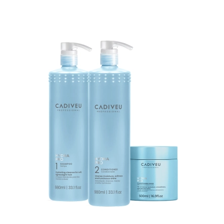 Produto Kit Cadiveu Professional Hydra Pro - Shampoo Condicionador 980 e Mask 500 (3 Produtos)