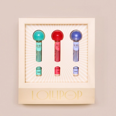 Produto: Kit Body Splash Lollipop Scents Aura Beauty 3 Unidades de 10ml