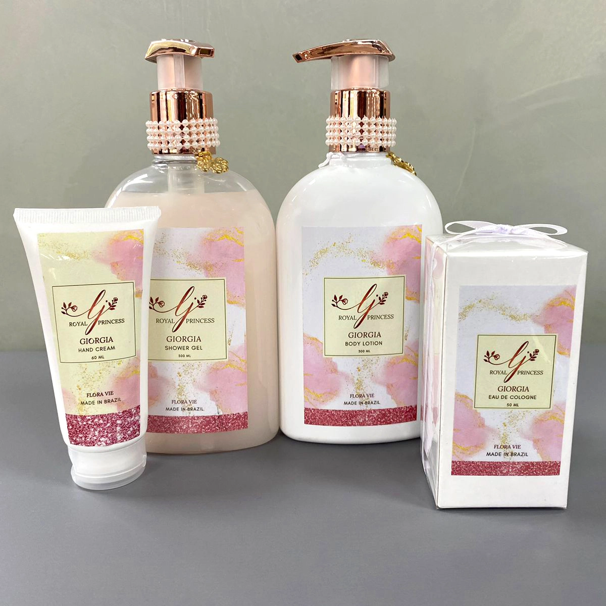 Produto: Kit Flora Vie Royal Princess Giorgia Hidratante para Mãos e Loção Hidratante (2 produtos)