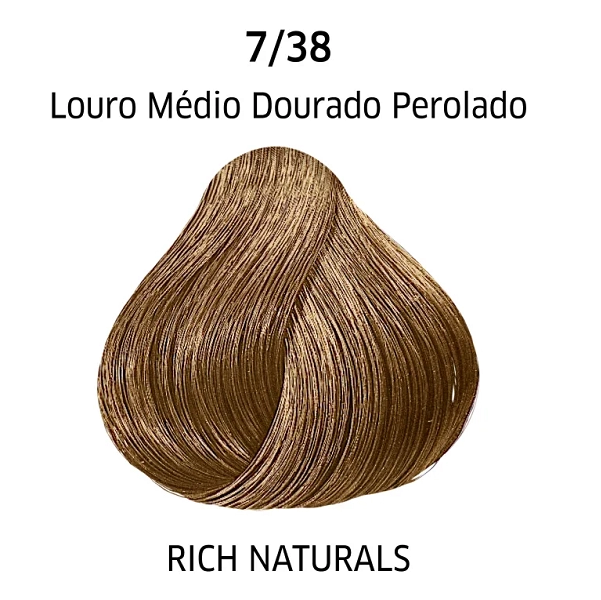 Produto: Coloração Permanente Wella Color Perfect 7.38 Louro Médio Dourado Perolado 60ml
