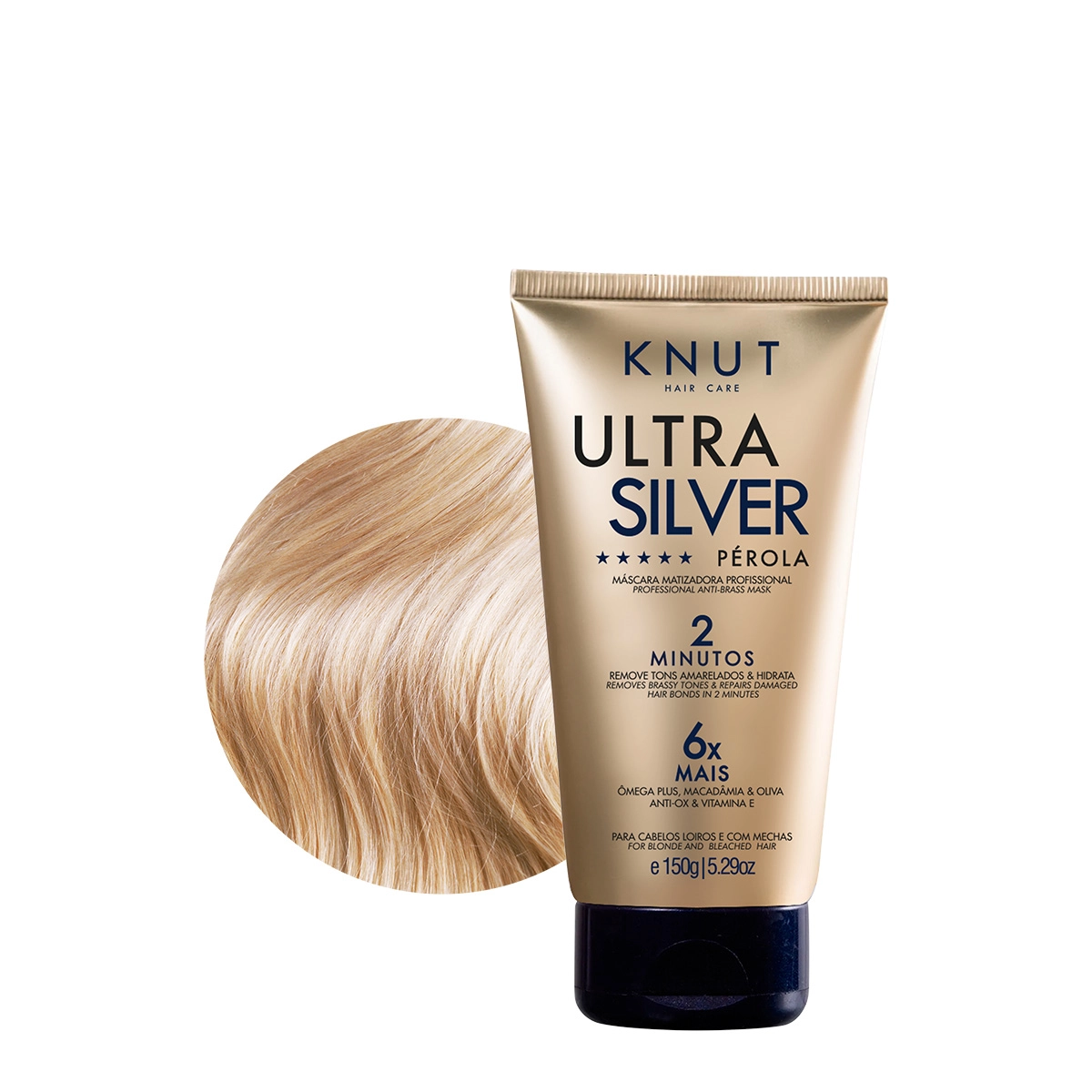 Produto: KNUT Ultra Silver Pérola - Máscara Matizadora 150g