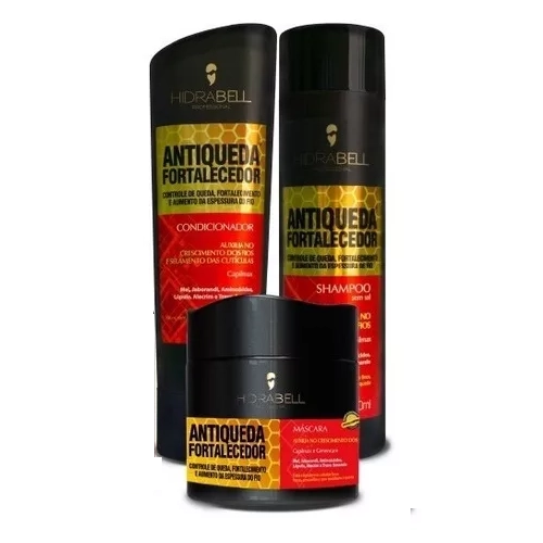 Produto: Hidrabell Antiqueda Fortalecedora Shampoo 500ml Condicionador 400g e Mascara 450g