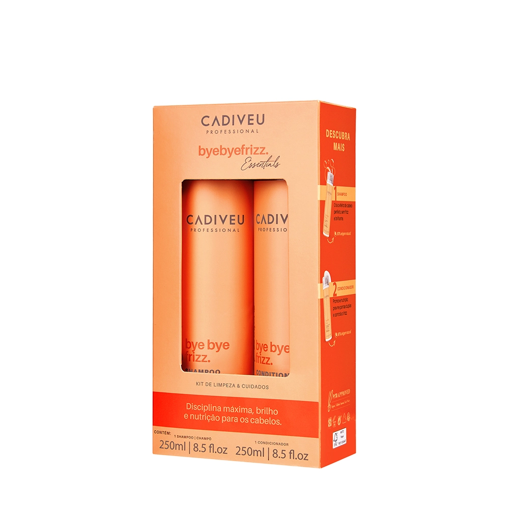 Produto: Cadiveu Essentials Bye Bye Frizz Kit de Limpeza Shampoo e Condicionador 250ml (2 produtos)