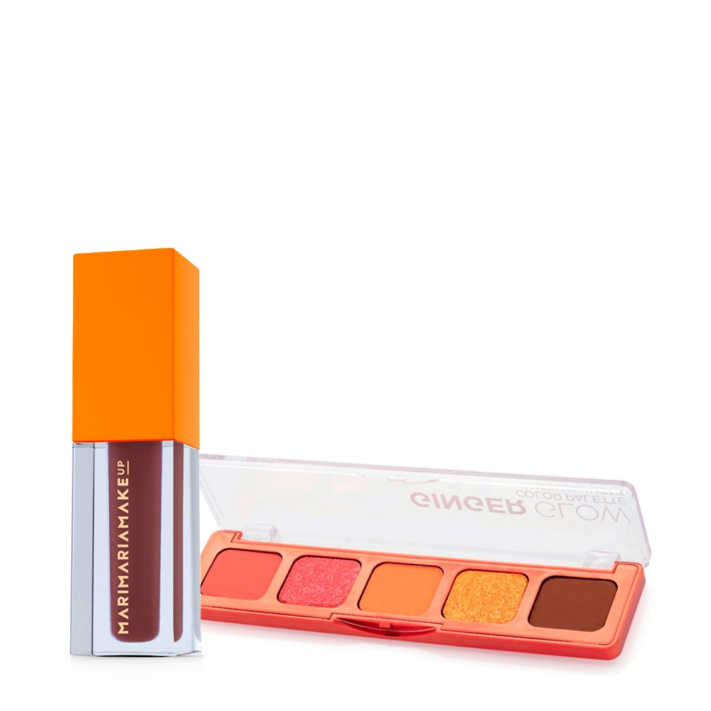 Kit Mari Maria Makeup Ginger Glow Color Palette Model (2 produtos) Produto: Kit Mari Maria Makeup Ginger Glow Color Palette Model (2 produtos)