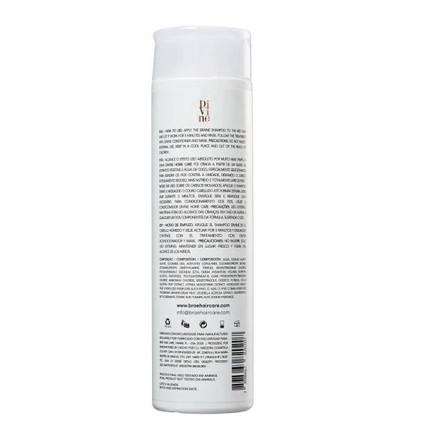 Produto: Shampoo Divine Anti-Frizz Braé Divine 250ml