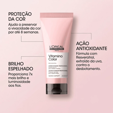 Condicionador L'Oréal Professionnel Serie Expert Vitamino Color 200ml Produto Condicionador L'Oréal Professionnel Serie Expert Vitamino Color 200ml