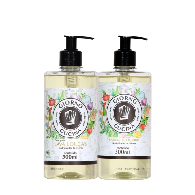 Produto: Kit Sabonete Líquido e Lava-louças Giorno Cucina 2 Produtos