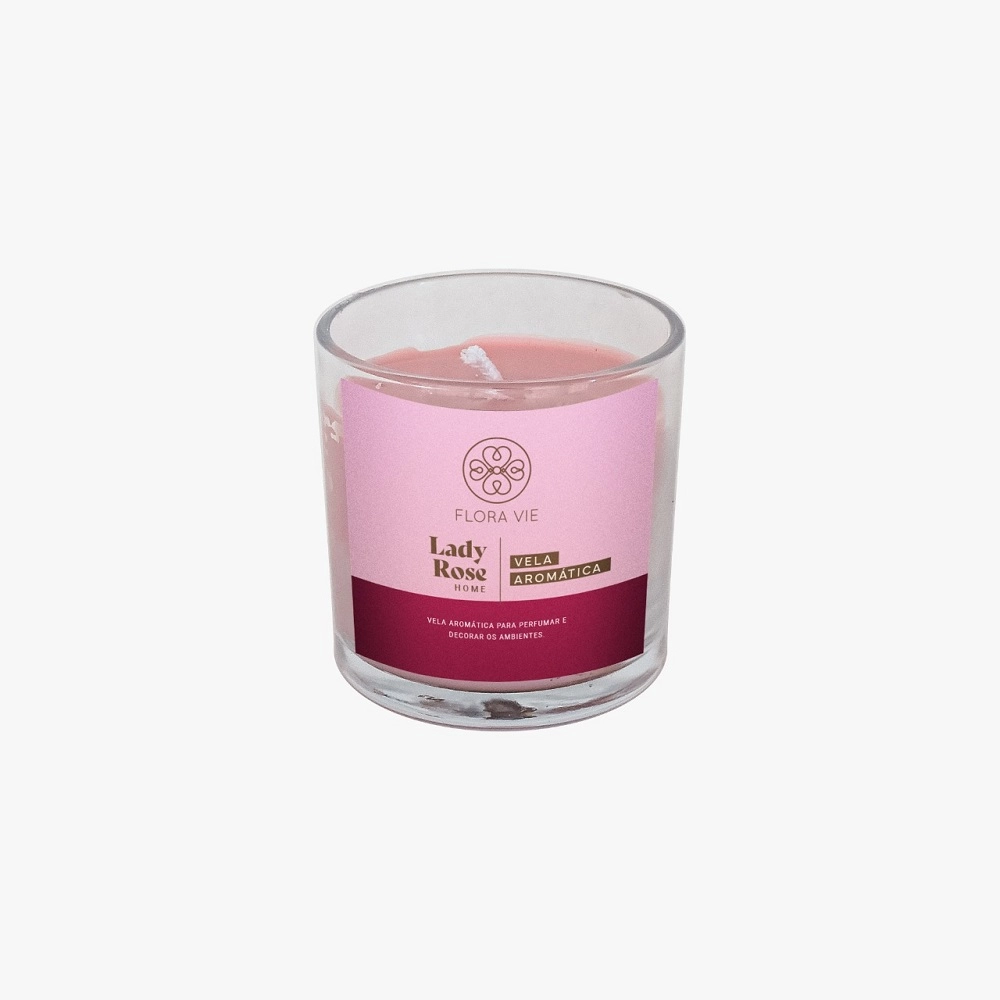 Flora Vie Lady Rose Vela Perfumada 175g Produto: Flora Vie Lady Rose Vela Perfumada 175g
