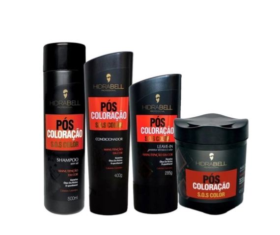 Produto: Kit Hidrabell Pós-Coloração - Shampoo e Condicionador + Máscara + Leaving
