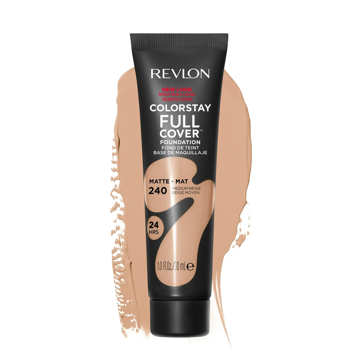 Produto: Base Líquida Revlon Colorstay Full Cover 240 Medium Beige 30ml