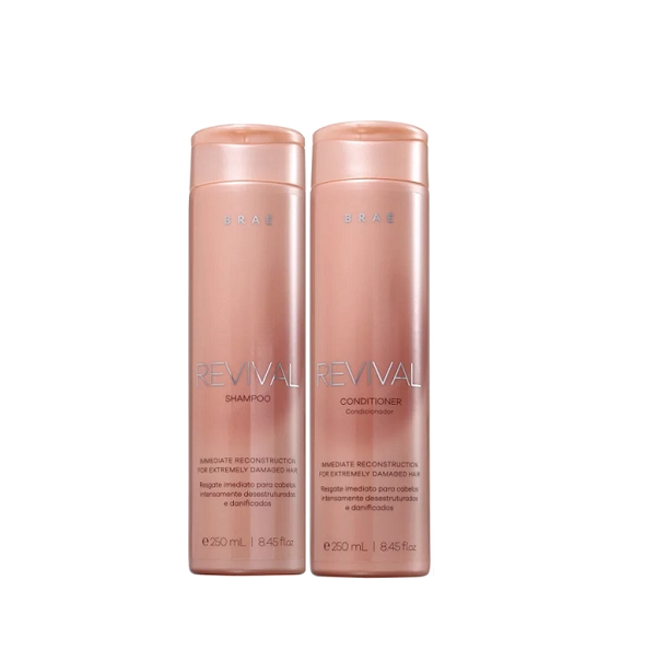 Produto: Braé Revival Shampoo+Condicionador 250ml+Mascara 200ml+Cronograma Capilrar Repair Kit 3 Ampolas