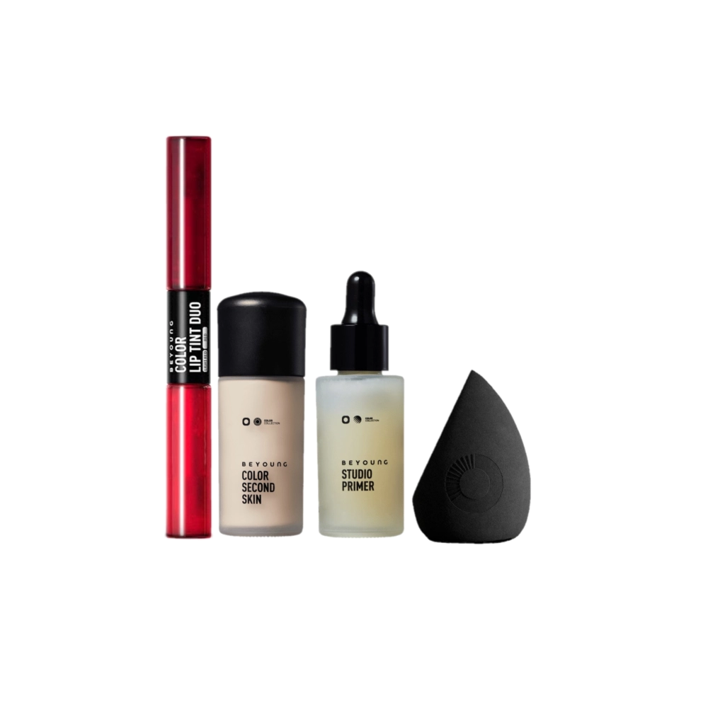 Produto: Kit Beyoung Make Primer Lip Tint Base Mousse Flex (4 Produtos)