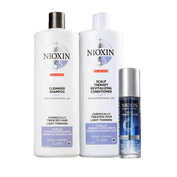 Produto: Nioxin Sistema 5 Cleanser Duo 1L e Serum Noturno 70ml