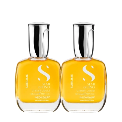 Produto: Kit Óleo Capilar Alfaparf Semi Di Lino Sublime Cristalli Liquidi 2 Unidades de 30ml