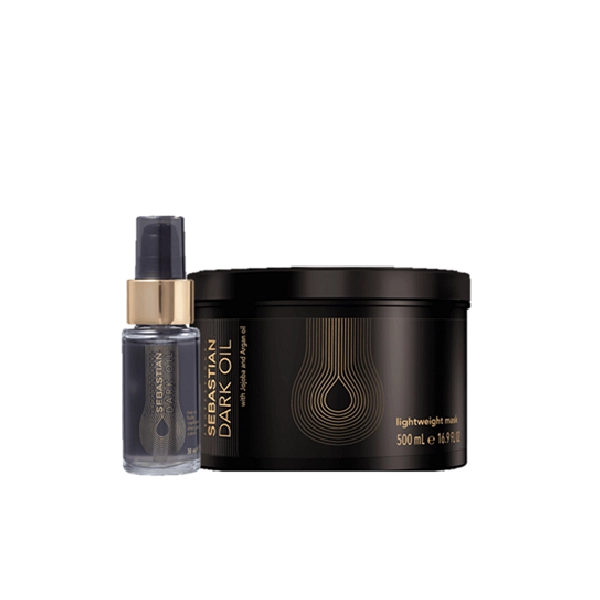 Kit Sebastian Professional Dark Oil Mascara Capilar 500ml e Oleo Capilar 30ml Produto: Kit Sebastian Professional Dark Oil Mascara Capilar 500ml e Oleo Capilar 30ml