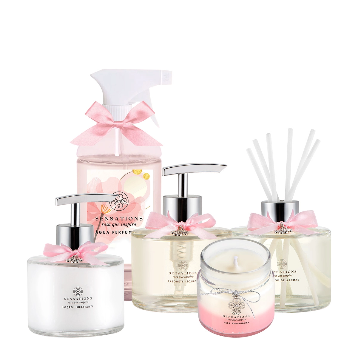 Produto: Kit Flora Vie Rosa Que Inspira Completo (5 produtos)