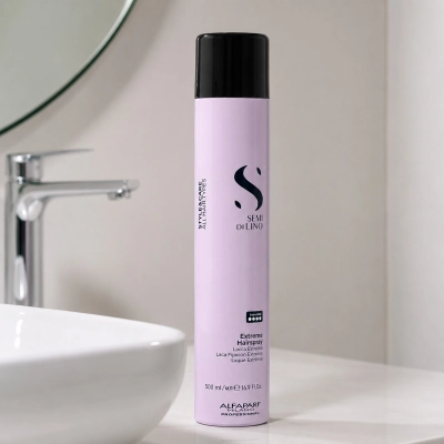 Alfaparf Semi di Lino Style&Care - Laque Extrême Hairspray 500ml Produto Alfaparf Semi di Lino Style&Care - Laque Extrême Hairspray 500ml