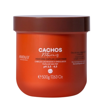 Produto: Máscara Capilar Cachos Naturais Arvensis Cachos Naturais 500g