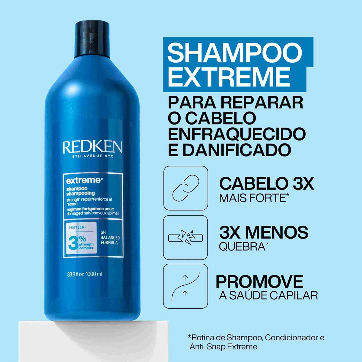 Shampoo Extreme Redken Extreme 1 Litro Produto Shampoo Extreme Redken Extreme 1 Litro