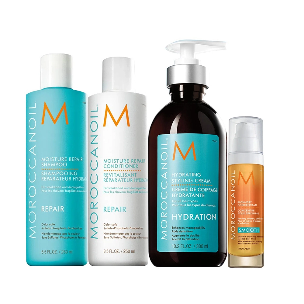 Kit Moroccanoil Reparador Antifrizz Acelerador (4 produtos) Produto: Kit Moroccanoil Reparador Antifrizz Acelerador (4 produtos)